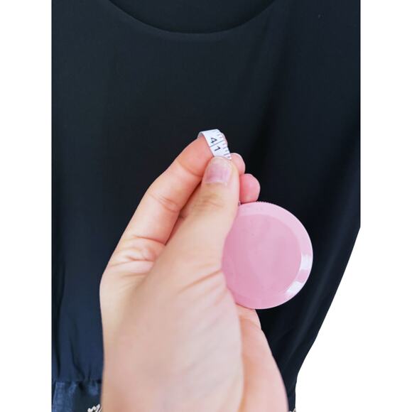 Eshakti Jersey Knit Embroidery Dupioni Dress Black Gold Floral Size 10 Old Money - Picture 12 of 12